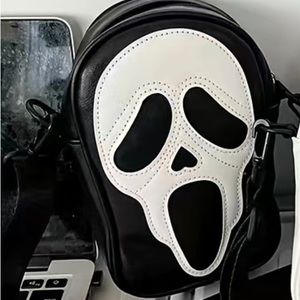 Ghost Face Pattern Shoulder Bag Crossbody Bag Casual Purse
